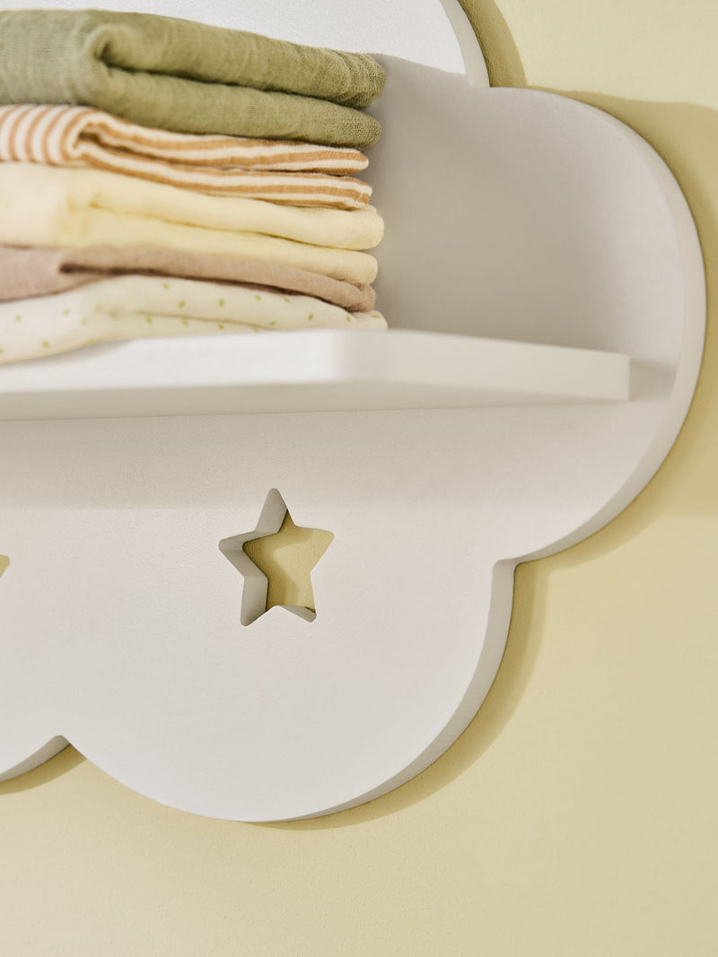 Jojo Maman Bébé white cloud wall shelf, UK version