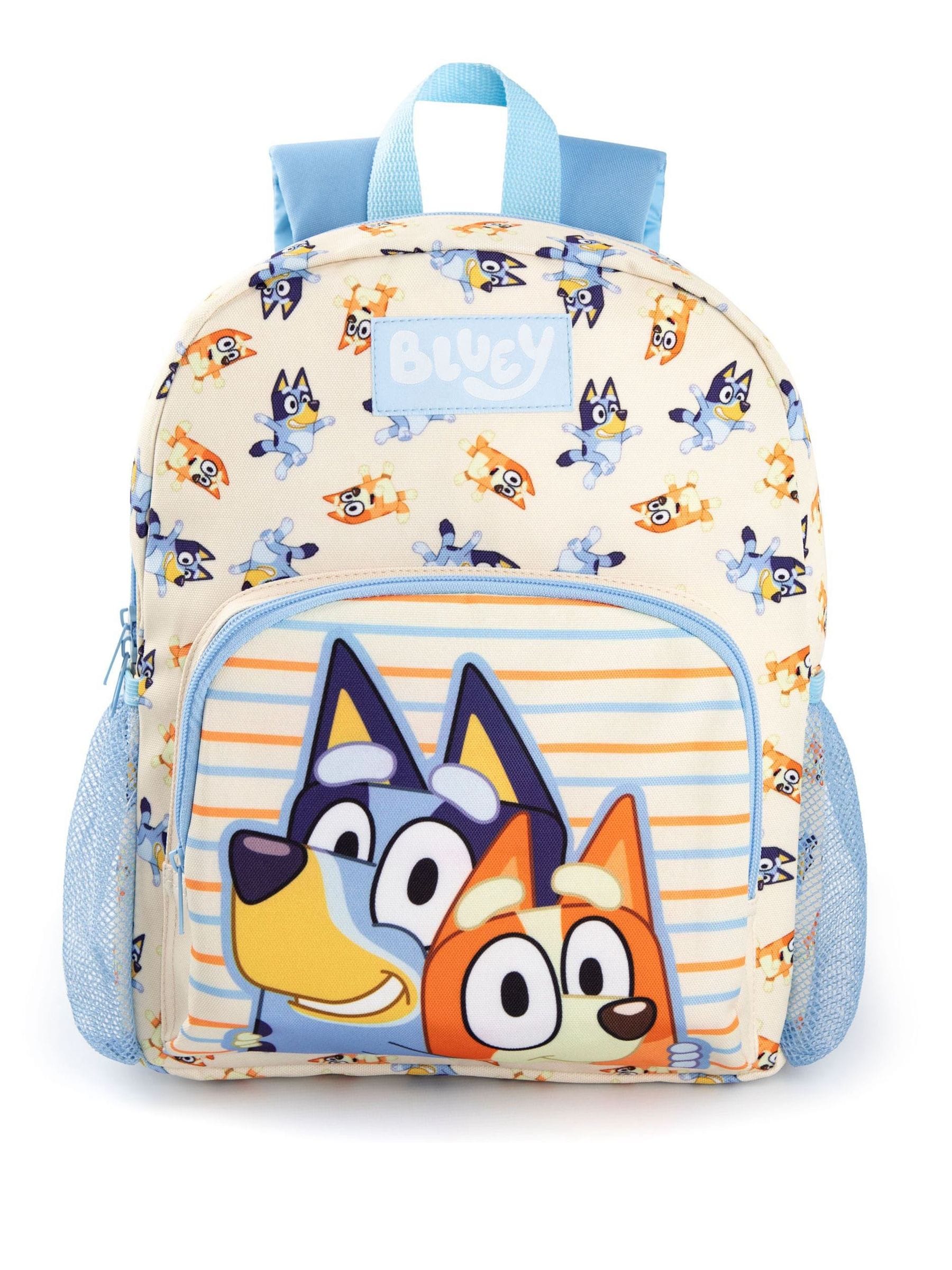 Vanilla Underground White Bluey kids backpack, imported from the UK
