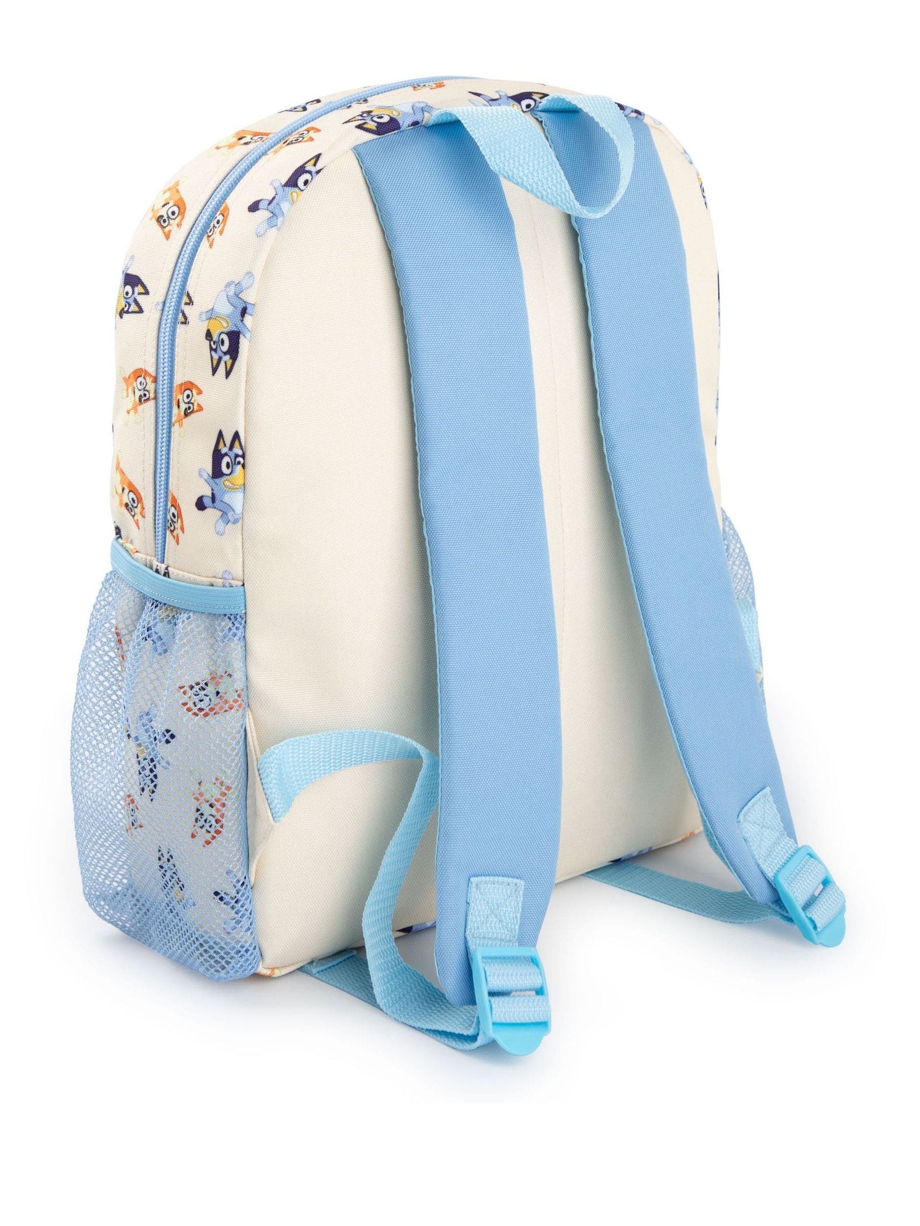 Vanilla Underground White Bluey kids backpack, imported from the UK