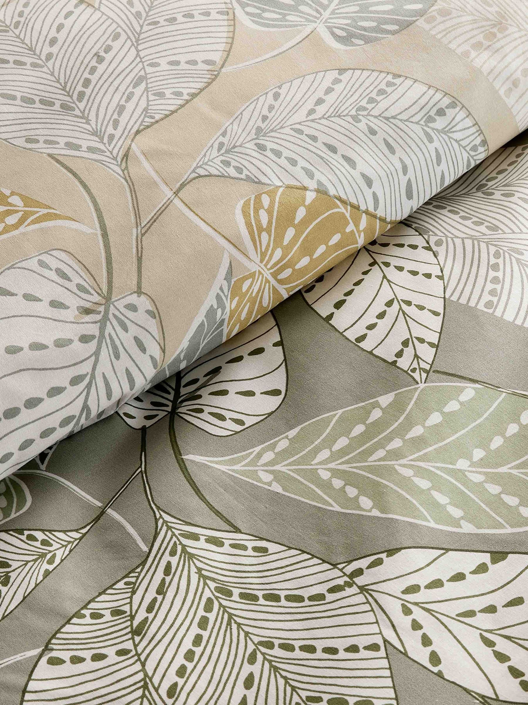Vantona Green Leaves Duvet Cover Set