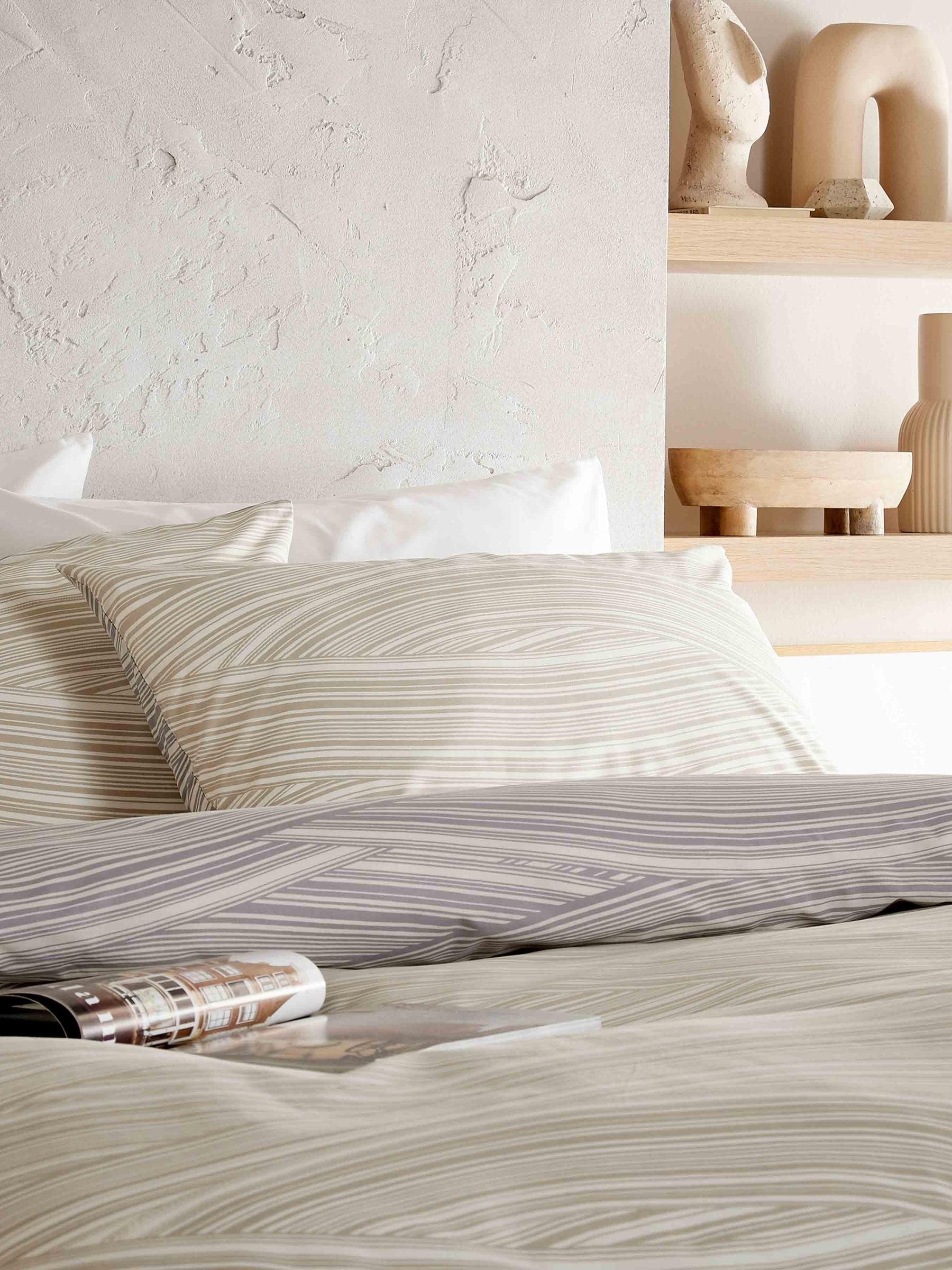 Vantona Grey/Natural Dunes Duvet Cover Set (British brand)