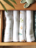 aden + anais muslin squares green essentials 5 pack, imported from the UK