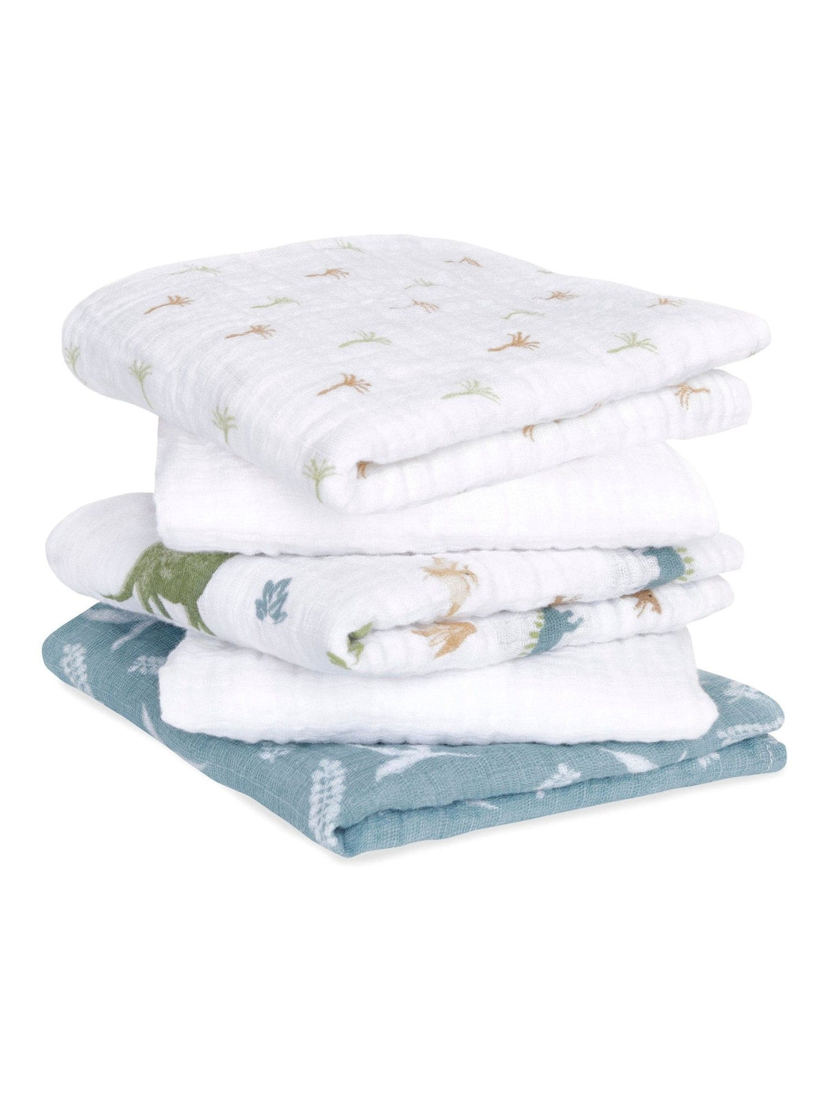 aden + anais muslin squares green essentials 5 pack, imported from the UK