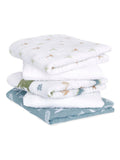 aden + anais muslin squares green essentials 5 pack, imported from the UK