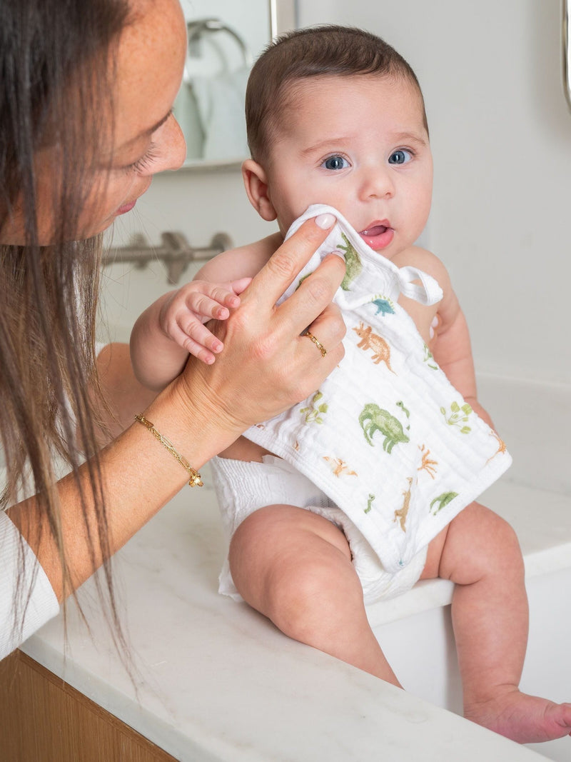aden + anais washcloth set Dino Jungle 3 pack - British product