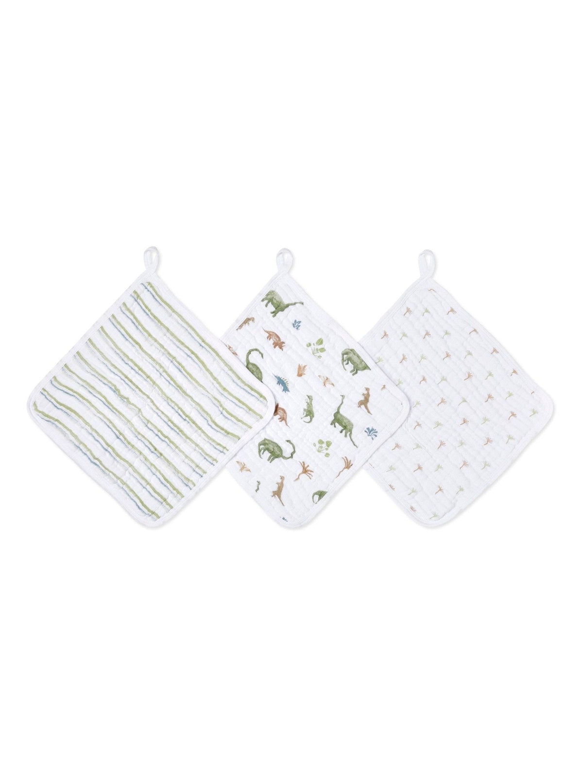aden + anais washcloth set Dino Jungle 3 pack - British product
