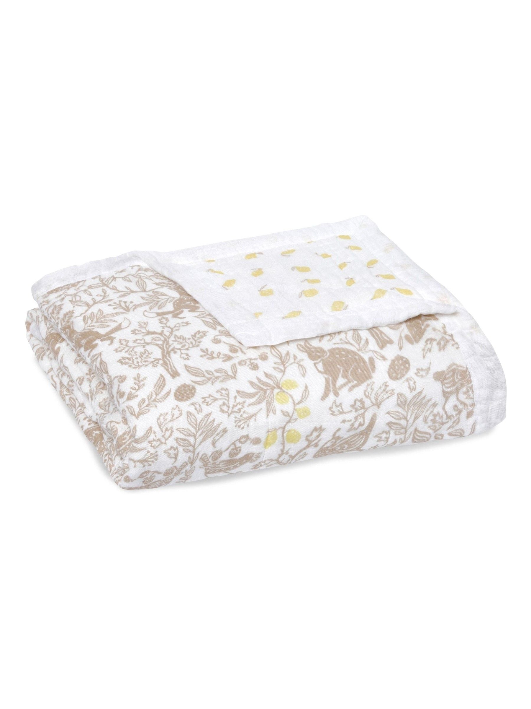 aden + anais White Dream silky soft 100% cotton baby blanket (British brand)