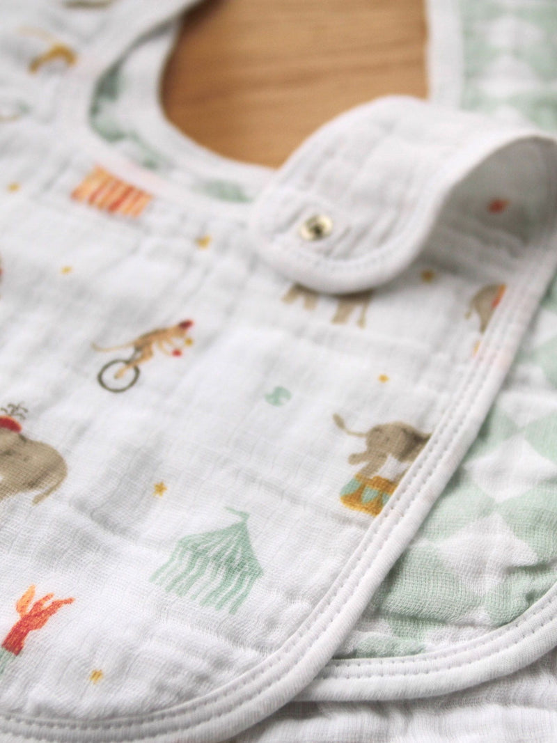 Aden + Anais elephant circus baby bibs 3 pack - British product