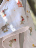 aden + anais hooded towel elephant circus 2 pack 76cm, imported from the UK