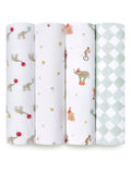 aden + anais muslin blankets Elephant Circus 4 pack, UK version