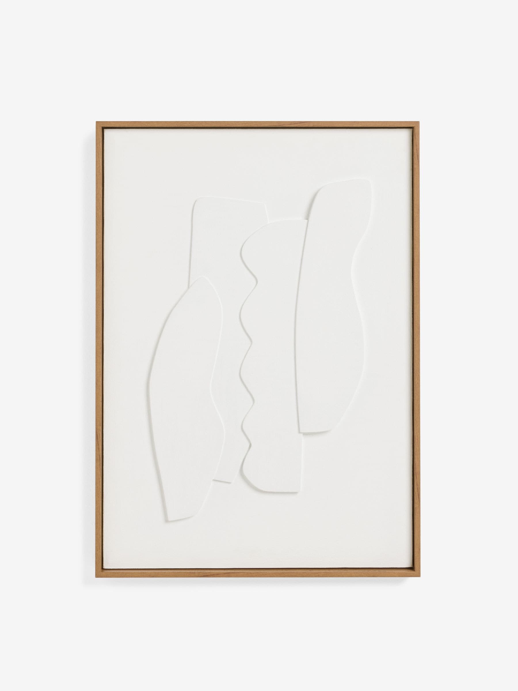 MADE.COM White Dixie sculptural wall art 70x50x4cm, imported from the UK