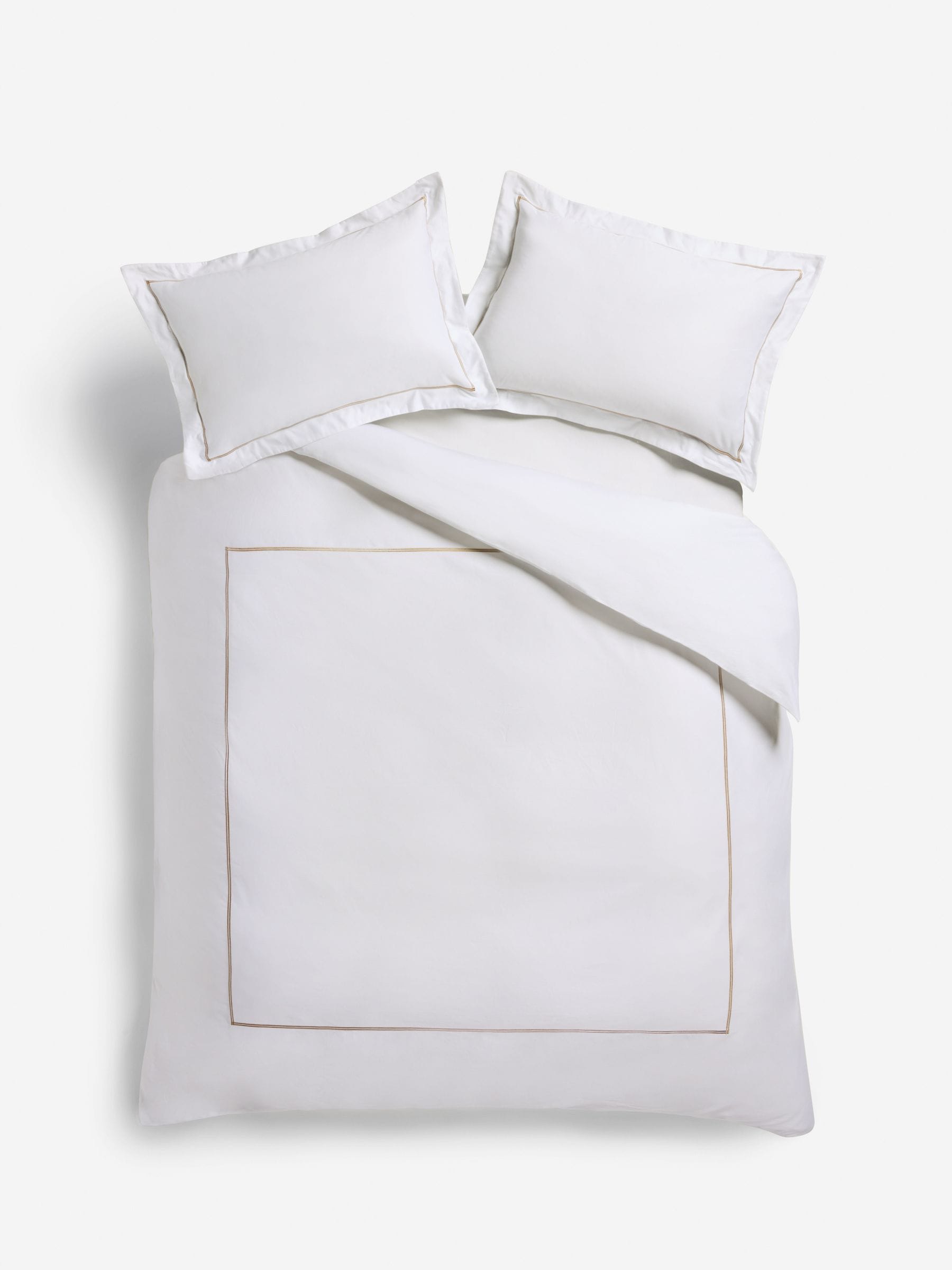 N. Premium Ivory Toffee duvet set, imported from the UK