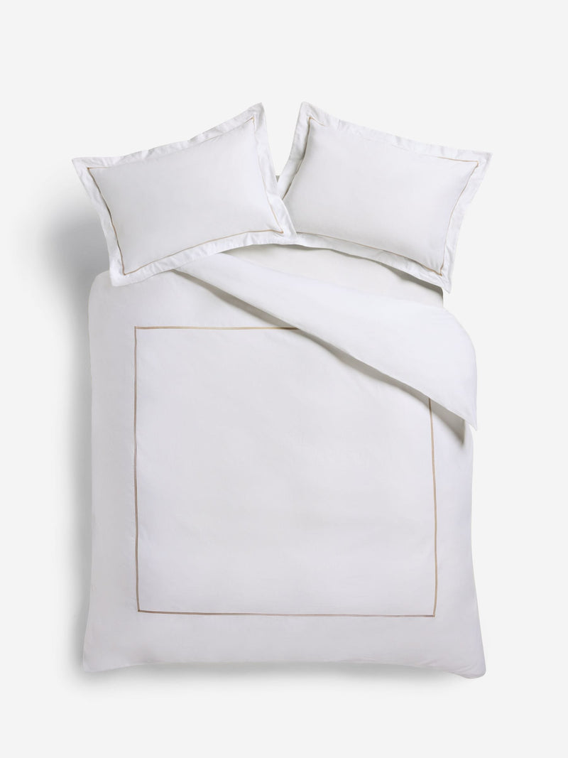 N. Premium Ivory Toffee duvet set, imported from the UK