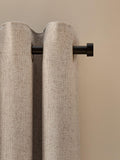 Natural Soft Weave Linen Blend Lined Eyelet Curtains