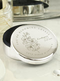 PMC personalised July birth flower trinket box 8.7 cm (British brand)