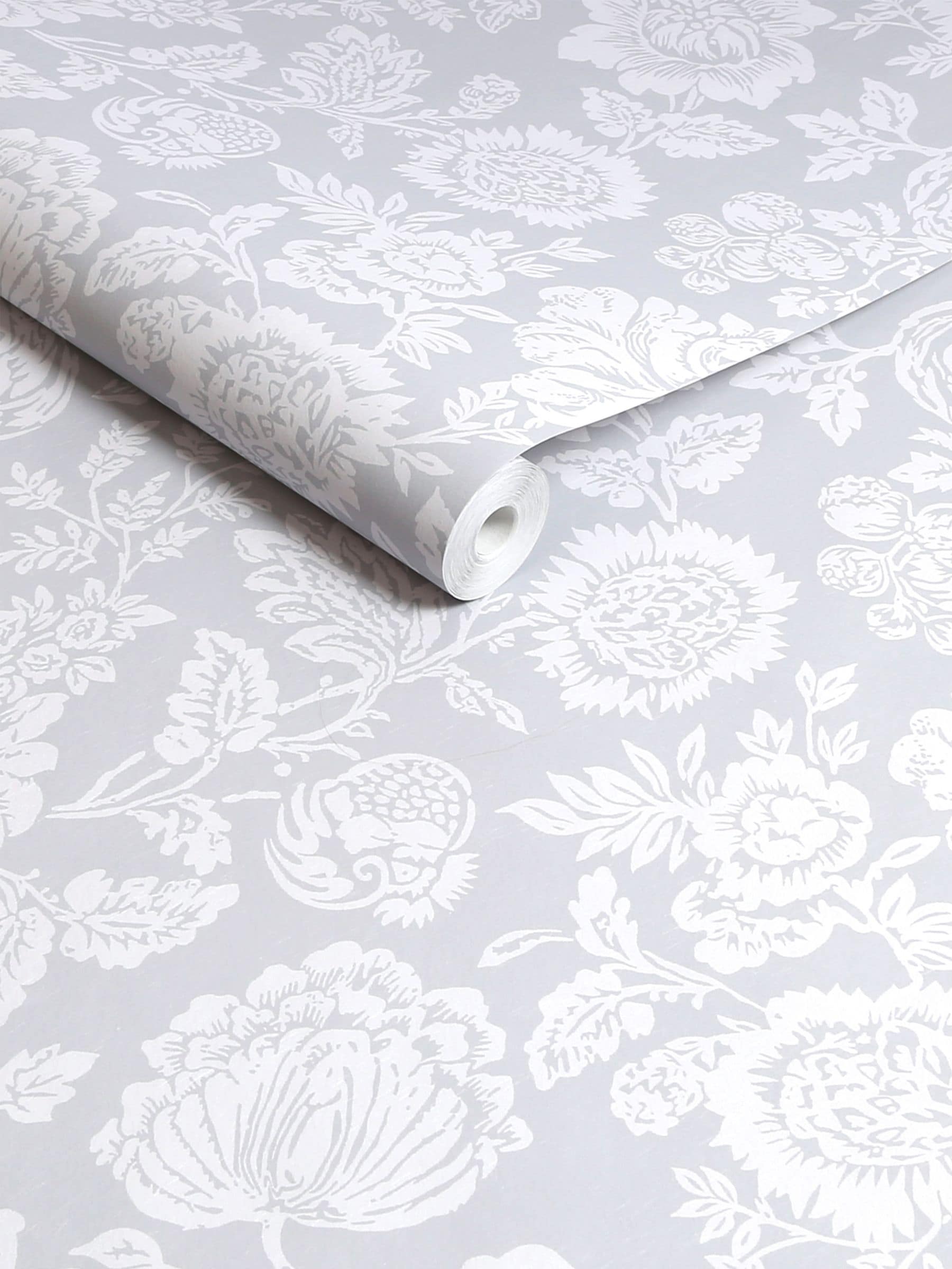Shabby Chic grey stipple wallpaper 10m roll, UK version