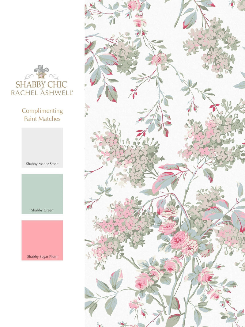 Shabby Chic by Rachel Ashwell® Fresh White Chelsea 10M Wallpaper