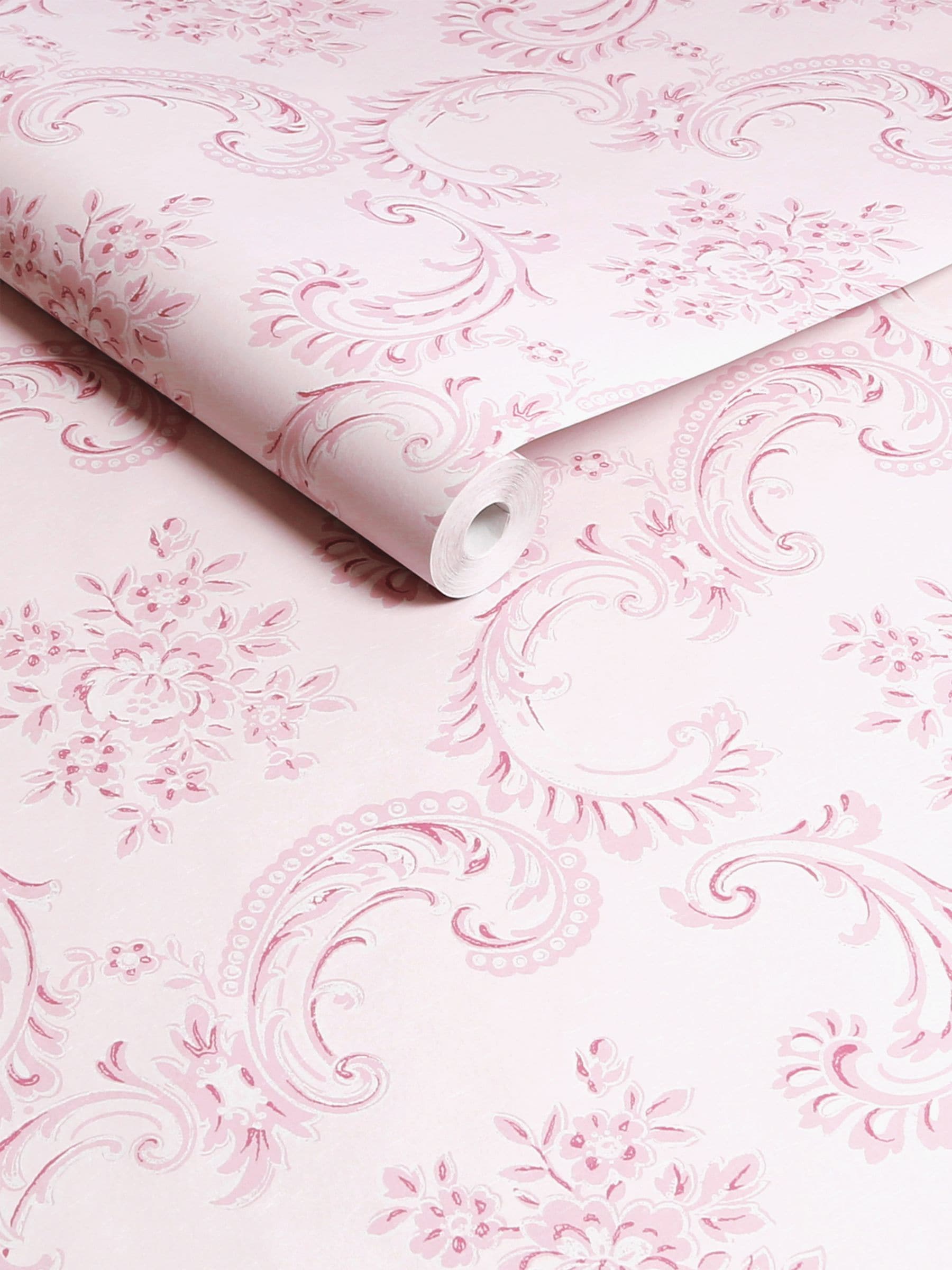 Shabby Chic Boudoir Beauty wallpaper pink 10M roll, imported from the UK