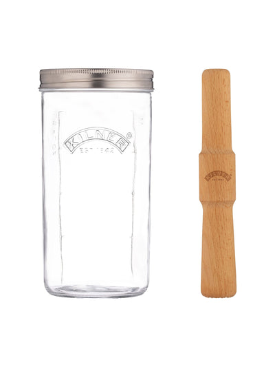 Kilner Set de Fermentation 1L Verre Transparent et Fermenteur Next - Acheter en ligne sur McGrocer
