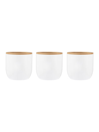 Next Typhoon White Set of 3 Large Eden Storage Cannisters- Buy online at McGrocer