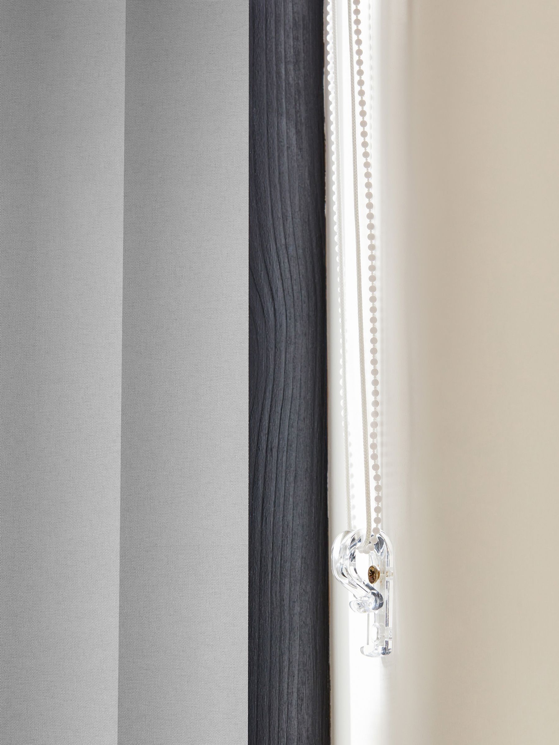 Fiskar grey vertical blinds made to measure (British brand)