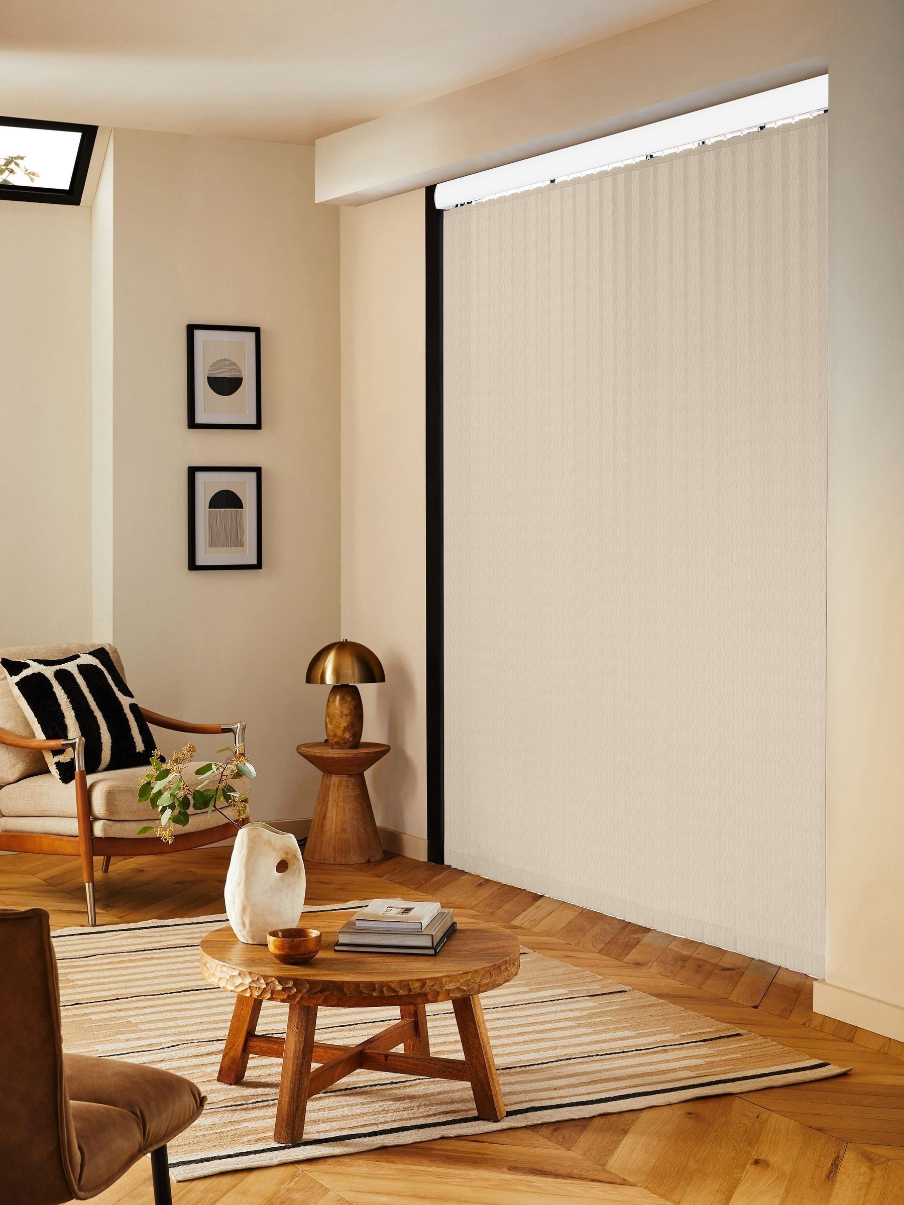 Rak made to measure cream vertical blinds - British product