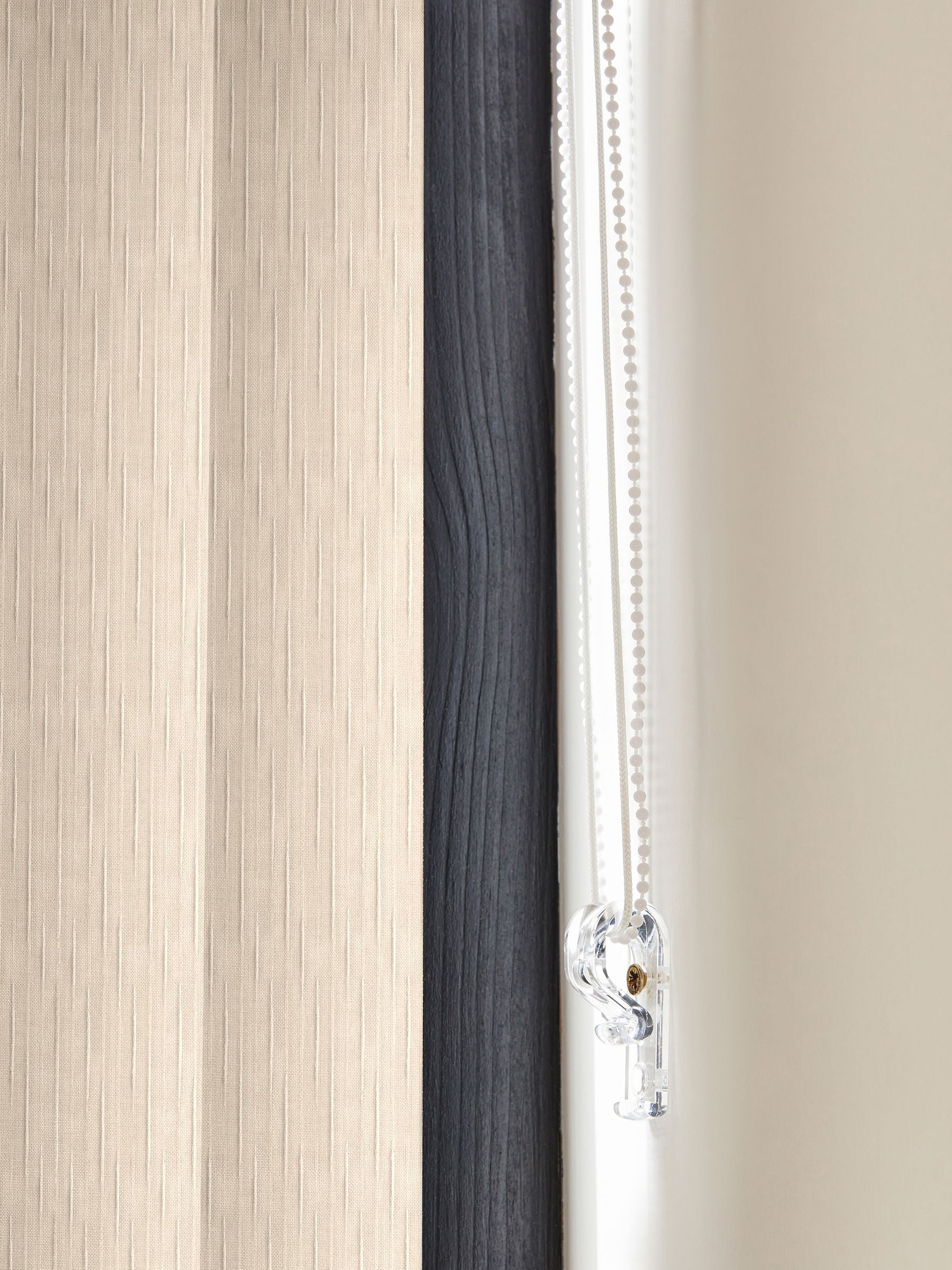 Rak made to measure cream vertical blinds - British product