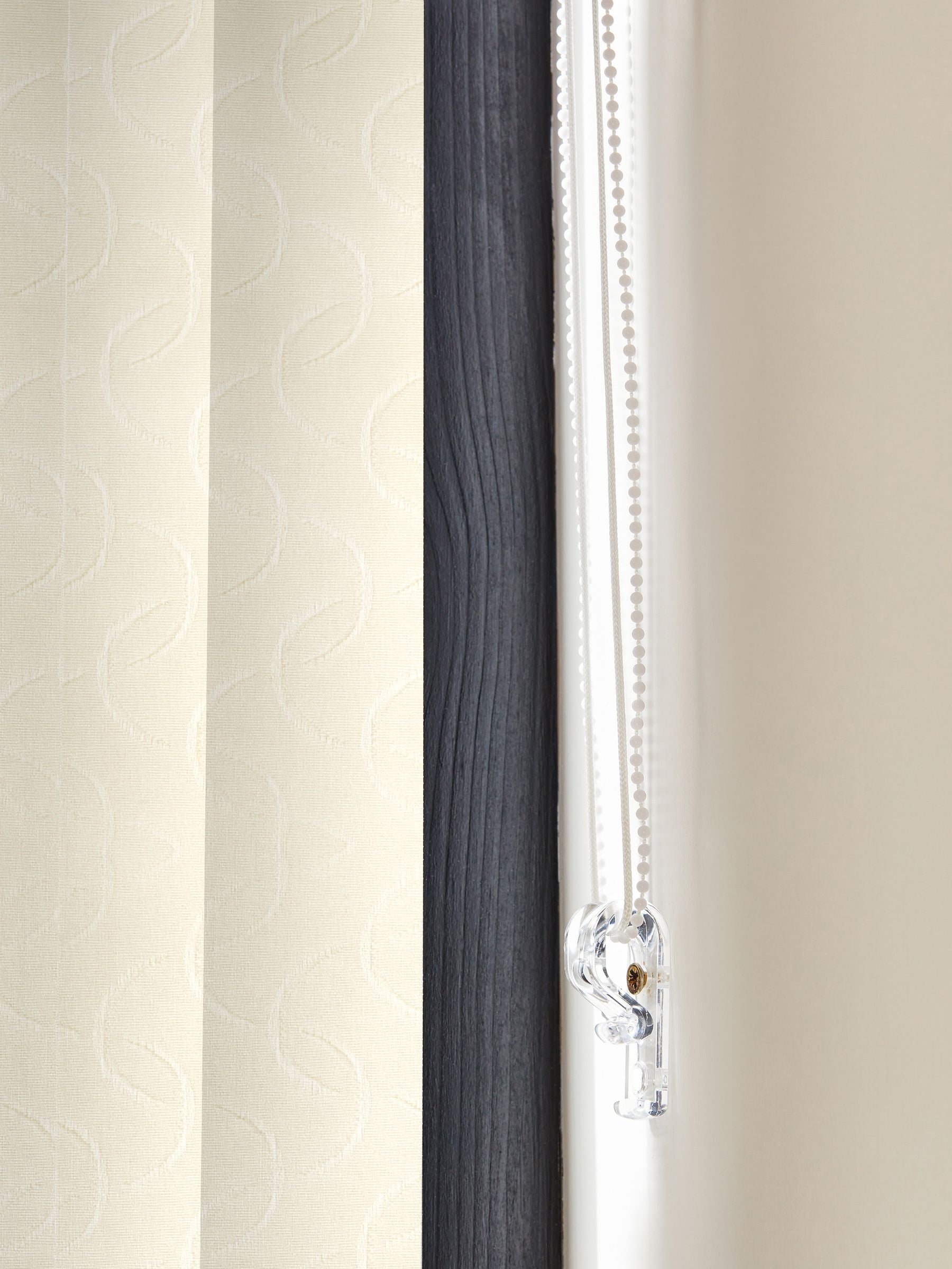Aver cream vertical blinds made to measure, imported from the UK