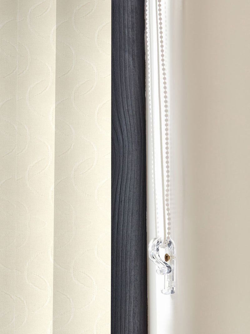 Aver cream vertical blinds made to measure, imported from the UK