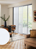 Amori white vertical blinds made to measure (British brand)