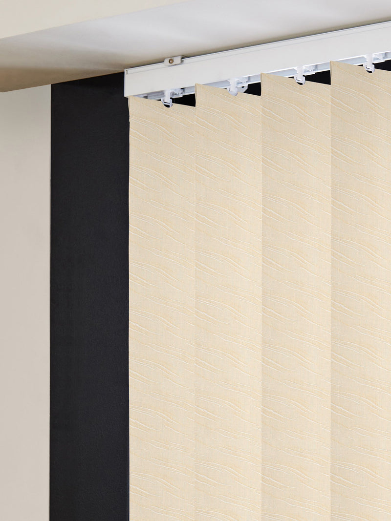 Vodnar cream vertical blinds made to measure - British product