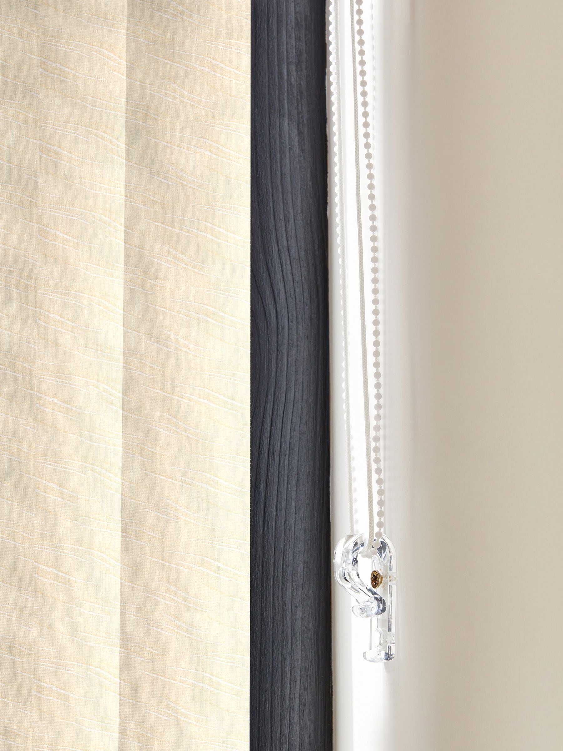 Vodnar cream vertical blinds made to measure - British product