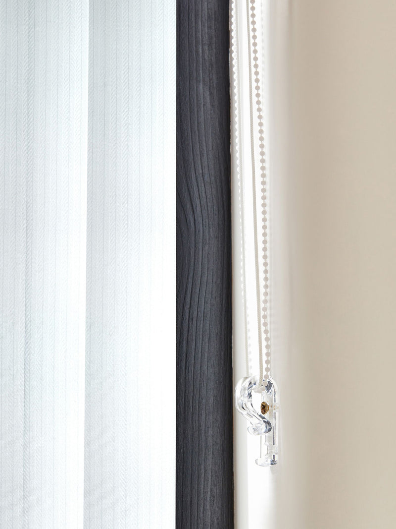Isin white vertical blinds made to measure - British product