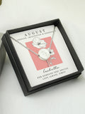 PMC personalised August birth flower necklace, UK version