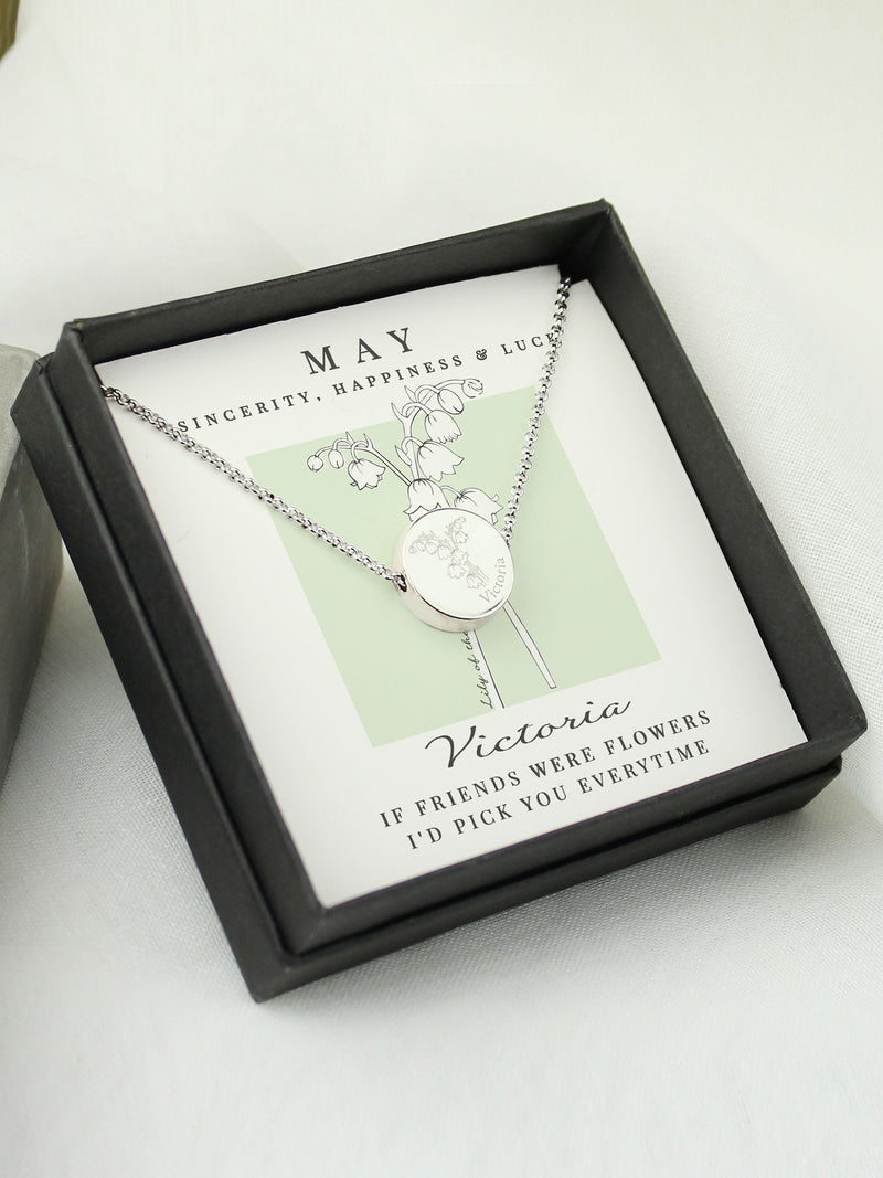 PMC May birth flower necklace lily of the valley (British brand)