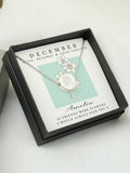 PMC December birth flower necklace 19.5 inches (British brand)