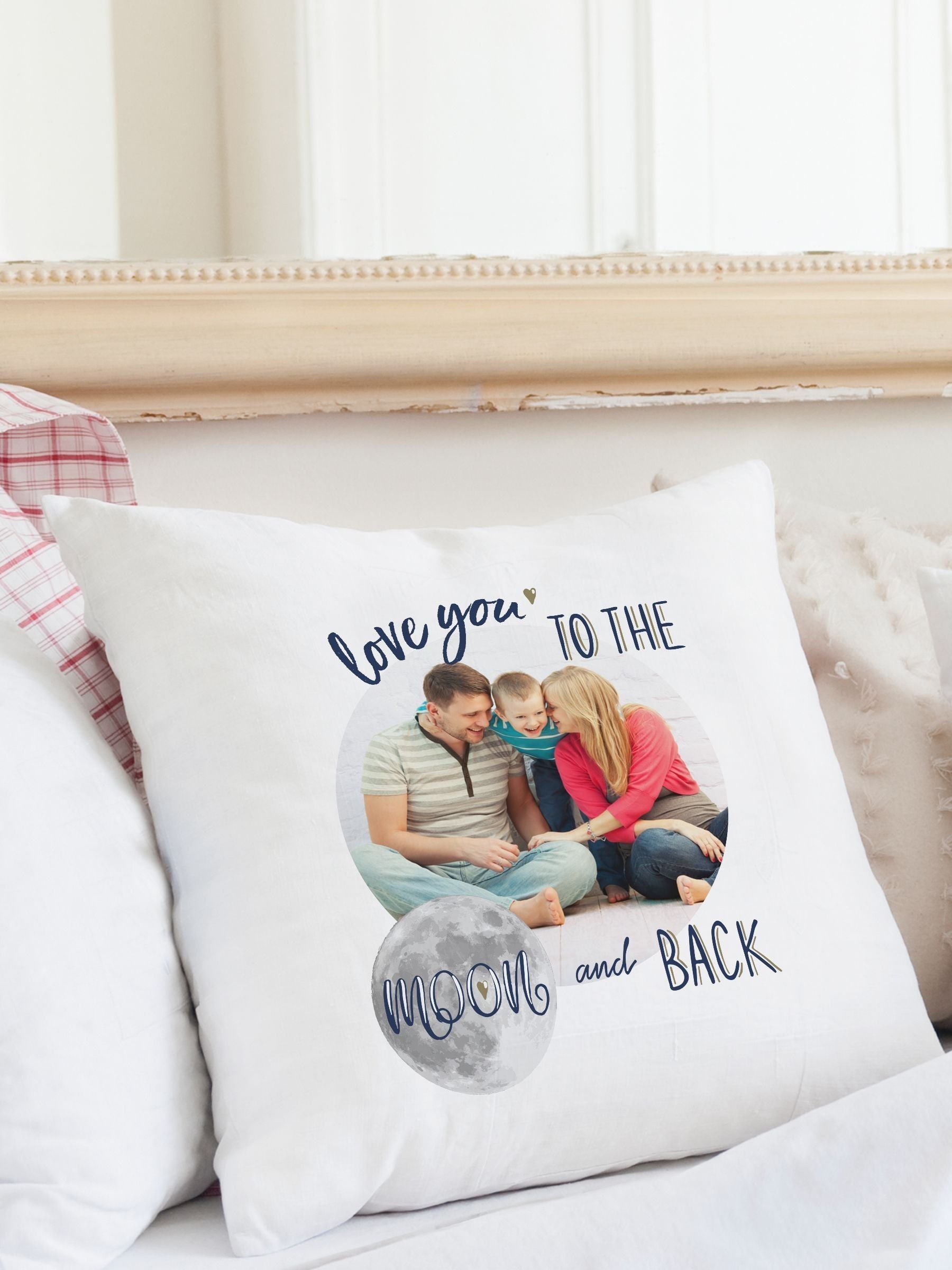 PMC personalised photo cushion 200x200mm - British product