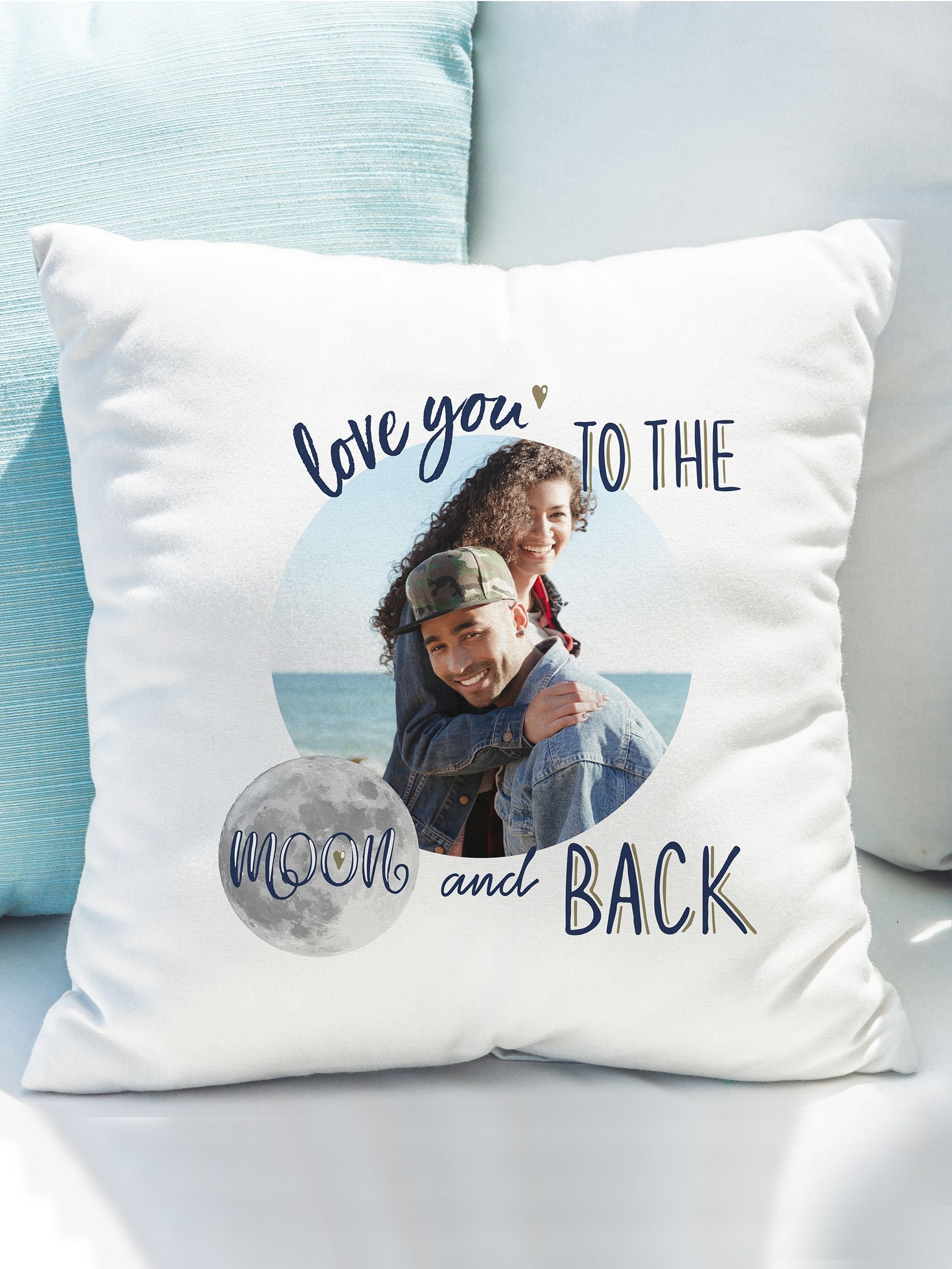 PMC personalised photo cushion 200x200mm - British product