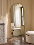 Arch full length wall mirror with gold metal frame 171cm x 75.5cm - British product