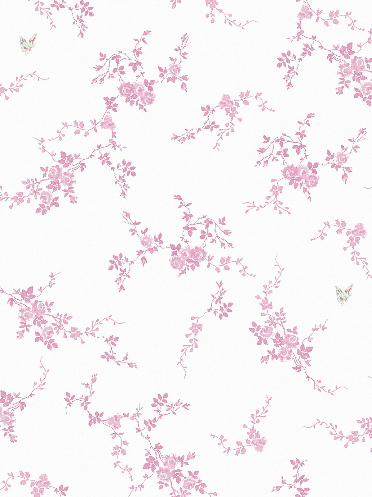 Shabby Chic by Rachel Ashwell Pink Butterflies wallpaper sample A4, UK version