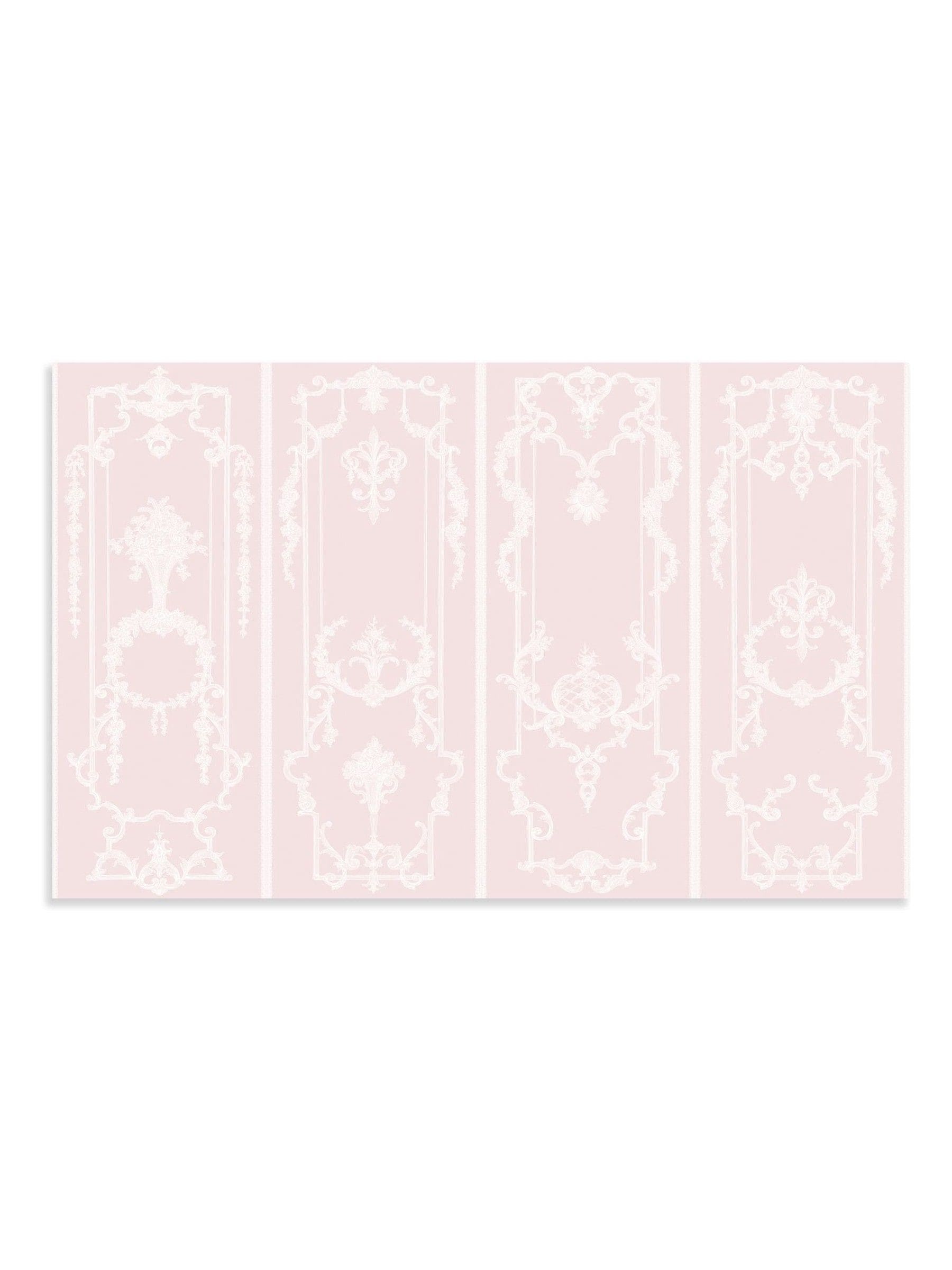 Shabby Chic by Rachel Ashwell pink panel Francaise mural sample A4 (British brand)
