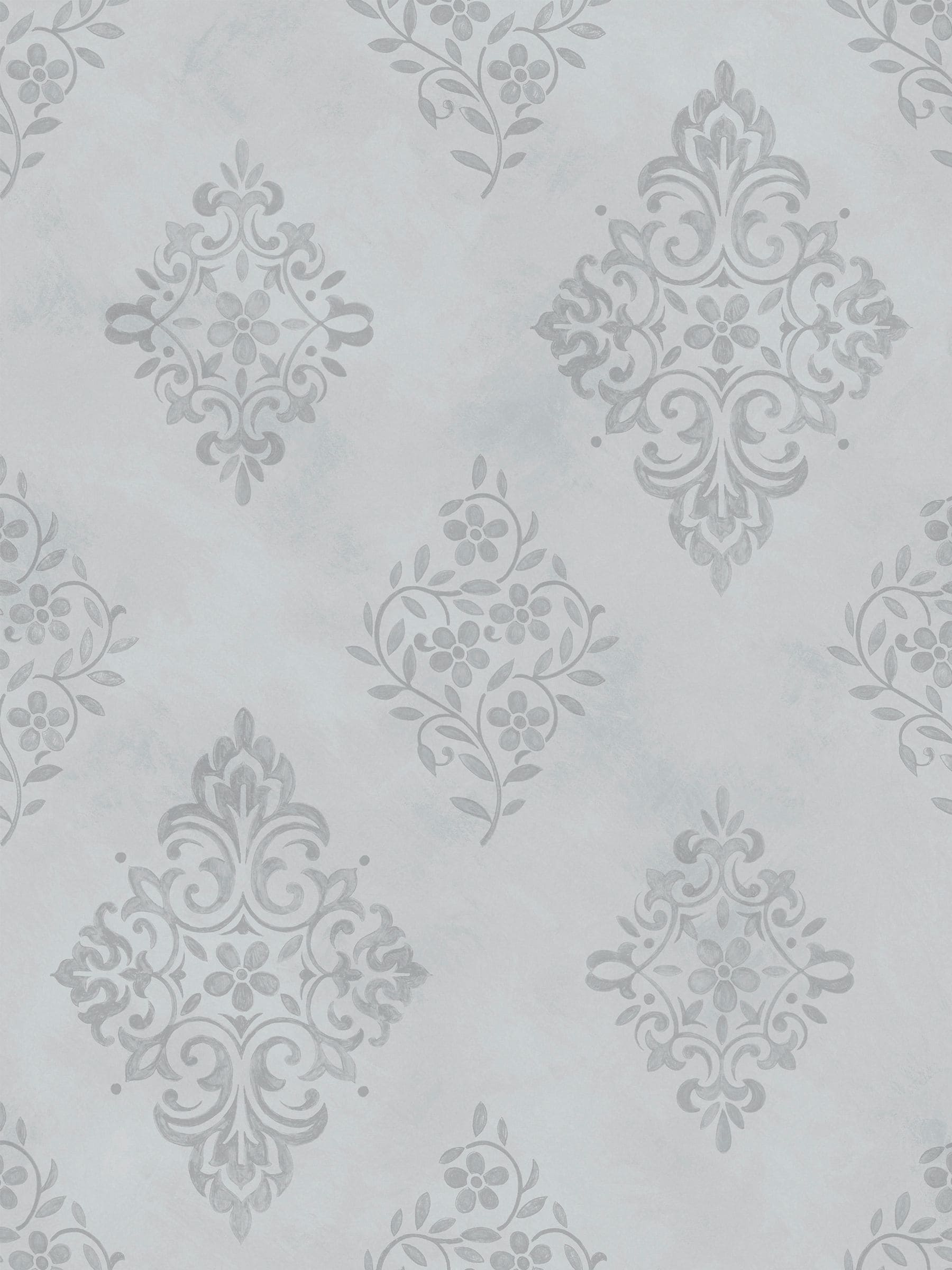 Shabby Chic Blue Diamond Motif A4 wallpaper sample, UK version