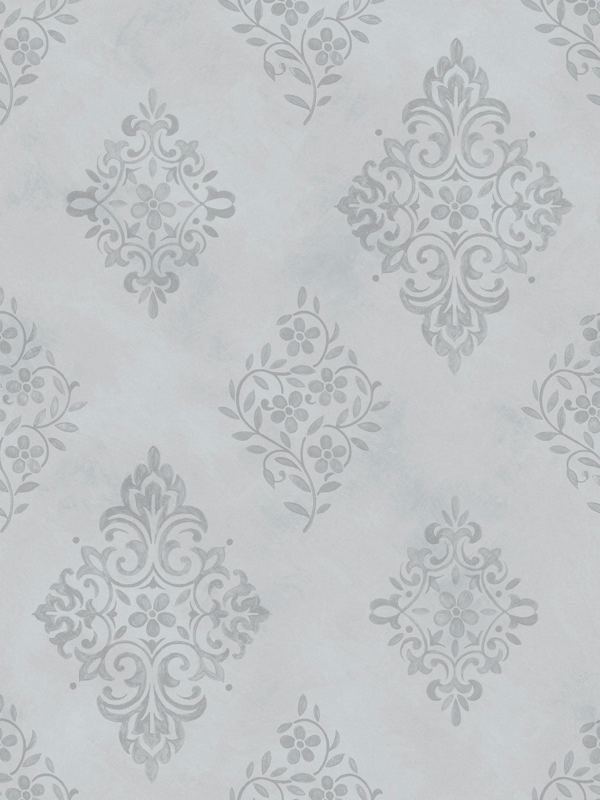 Shabby Chic Blue Diamond Motif A4 wallpaper sample, UK version