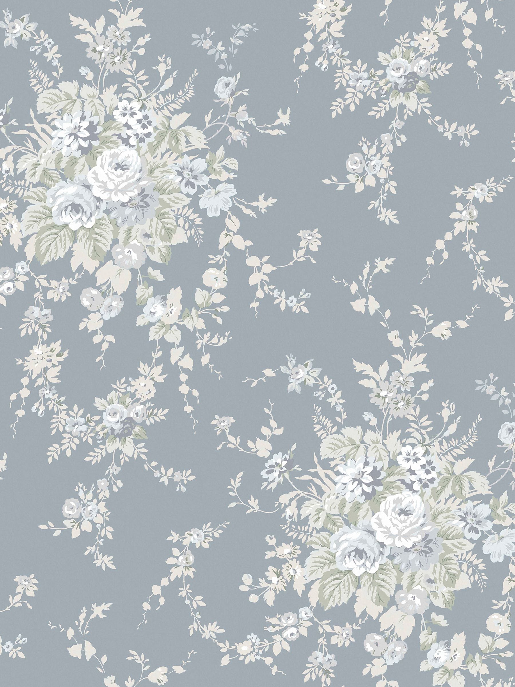 Shabby Chic Garden Floral wallpaper sample A4 (British brand)