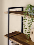 Dark Bronx wide 3 tier wall shelves 75cm (British brand)