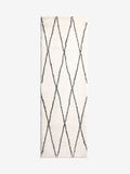 Monochrome washable Berber runner rug 200cm - British product