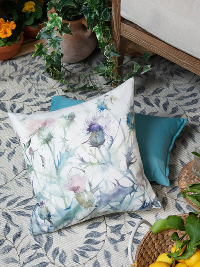Next Voyage Maison Multicolour Damson Bristle Floral Outdoor Cushion 43cm- Buy online at McGrocer