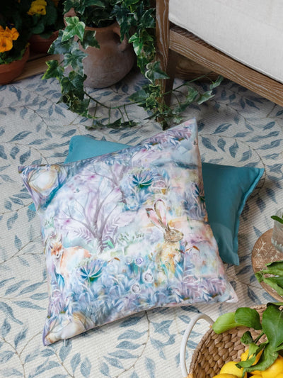 Next Voyage Maison Fox and Hare Water-Resistant Outdoor Cushion 43cm- Buy online at McGrocer