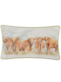 Voyage Maison outdoor cushion with Highland Cattle design 50x30cm, imported from the UK