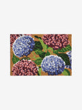 Blue Hydrangea Floral coir doormat, various sizes (British brand)